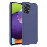 Samsung Galaxy A52 İnce Mat Silikon Kılıf Lacivert