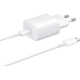 Samsung Galaxy A53 5G Fast Charging 25W Type-C Çıkışlı Kablolu Beyaz Şarj Aleti