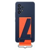 Samsung Galaxy A53 Kordonlu Silikon Kilif - Lacivert