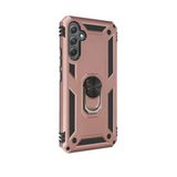 Samsung Galaxy A54 5G Kılıf Sofya Yüzüklü Silikon Kapak - Rose-(5796)