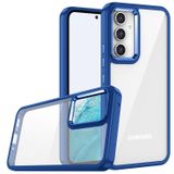 Samsung Galaxy A54 İle Uyumlu Kılıf Kamera Çıkıntılı Arkası Şeffaf Köşeleri Parlak Renkli Işlemeli Flora Kapak