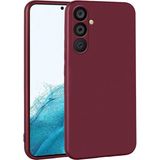Samsung Galaxy A54 Kılıf Esnek Yapılı Ince Slim Silikon Kapak Ryc/premier - Bordo