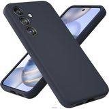 Samsung Galaxy A54 Kılıf Kadife Lansman Soft Yumuşak Liquid Silikon Kamera Korumalı Mara - Lacivert