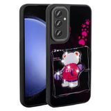 Samsung Galaxy A54 Kilif Parlayan Kabartmali Ikonik Figurlu Amas Silikon Kapak