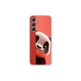 Samsung Galaxy A54 Uyumlu Şeffaf Kılıf 4 Peluş Panda Tasarımlı