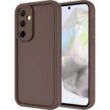 Samsung Galaxy A55 Kılıf Esnek Ve Yumuşak Dokulu Telefonu Çizmeyen Soft Silikon Kapak Royal Case/ananas Kahverengi
