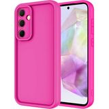 Samsung Galaxy A55 Kılıf Esnek Ve Yumuşak Dokulu Telefonu Çizmeyen Soft Silikon Kapak Royal Case/ananas Koyu Pembe