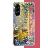 Samsung Galaxy A56 Uyumlu Sarı Mobilet Baskılı Silikon Kılıf