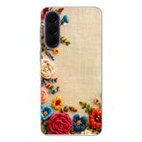 Samsung Galaxy A57 Uyumlu İşlemeli İğne Oyası Baskılı Silikon Kılıf