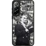 Samsung Galaxy A57 Uyumlu Mustafa Kemal Ataturk Tasarımlı Glossy Premium Kılıf - Siyah - Atatürk-287