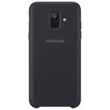 Samsung Galaxy A6 Cep Telefonu Kılıfı, Siyah - Çift Katmanlı Arka Kapak
