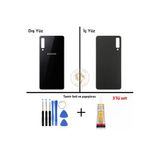 Samsung Galaxy A7 2018 A750 Siyah Renk Uyumlu Arka Kapak + Tamir Seti + B7000 Yapıştırıcı Arka Cam Batarya Kapağı Pil Kapağı Lazer Kesim Back Cover Galaxy A7 2018 Uyumlu