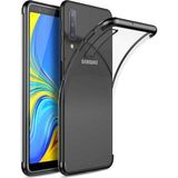 Samsung Galaxy A7 2018 Glitter Siyah Uyumlu Silikon Kılıf