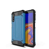 Samsung Galaxy A7 2018 ile uyumlu Çİft Katman Koruyucu Crash Military Tank Kılıf - Mavi