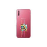 Samsung Galaxy A7 2018 ile uyumlu Splash arı tasarımlı şeffaf silikon kılıf