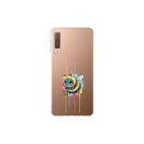 Samsung Galaxy A7 2018 ile uyumlu Splash arı Tasarımlı Slimfit şeffaf silikon kılıf