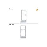 Samsung Galaxy A71 5G Sim İç Yuvası Çiftli İle Uyumlu Gümüş Çiftli Sim Yuvası İkili Sim Tepsisi Çiftli Sim Aparatı Dual Sim Çekmecesi