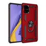 Samsung Galaxy A71 (A715F) Yüzüklü Tank Kılıf Bordo