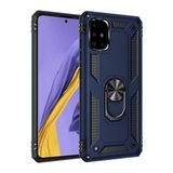 Samsung Galaxy A71 (A715F) Yüzüklü Tank Kılıf Lacivert