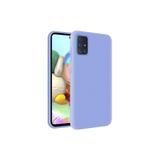 Samsung Galaxy A71 Içi Kadife Soft Logosuz Lansman Silikon Kılıf - Lila