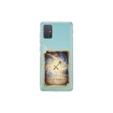 Samsung Galaxy A71 ile Uyumlu Burç Kartları Yay Tasarımlı Şeffaf Silikon Kılıf