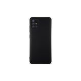 Samsung Galaxy A71 ile Uyumlu Kılıf İnce Sıvı Silikon Tam Koruma Yumuşak Jel Silikon Kapak - Siyah