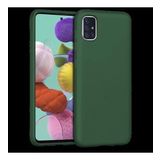 Samsung Galaxy A71 Ince Mat Silikon Kılıf Haki