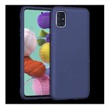 Samsung Galaxy A71 Ince Mat Silikon Kılıf Lacivert