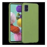 Samsung Galaxy A71 Ince Mat Silikon Kılıf Yeşil
