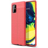 Samsung Galaxy A71 Kılıf Deri Görünümlü Renk Atmayan Dayanaklı Silikon Kapak Niss