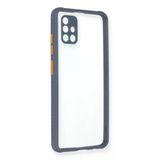 Samsung Galaxy A71 Kılıf Miami Şeffaf Silikon - Gri-(5796)