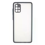 Samsung Galaxy A71 Kılıf Montreal Silikon Kapak - Gri-(5796)