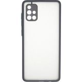 Samsung Galaxy A71 Kılıf Montreal Silikon Kapak - Gri - Renkli
