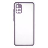 Samsung Galaxy A71 Kılıf Montreal Silikon Kapak - Mor-(5796)