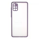 Samsung Galaxy A71 Kılıf Montreal Silikon Kapak - Mor - Mor