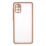 Samsung Galaxy A71 Kılıf Montreal Silikon Kapak - Pembe-(5796)