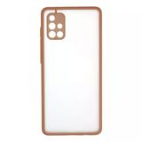 Samsung Galaxy A71 Kılıf Montreal Silikon Kapak - Pembe - Pembe