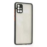 Samsung Galaxy A71 Kılıf Montreal Silikon Kapak - Siyah-(5796)