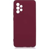Samsung Galaxy A71 Kılıf Premium Rubber Silikon - Bordo SE1654