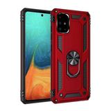 Samsung Galaxy A71 Kılıf Sofya Yüzüklü Silikon Kapak - Kırmızı-(5796)