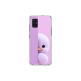 Samsung Galaxy A71 Uyumlu Şeffaf Kılıf 3 Peluş Ördek Tasarımlı
