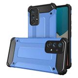 Samsung Galaxy A73 ile uyumlu Çİft Katman Koruyucu Crash Military Tank Kılıf - Mavi