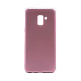 Samsung Galaxy A8 2018 Kılıf Soft ve Pürüzsüz Yüzey Ipeksi Silikon Kapak Hopy - Rose Gold