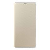 Samsung Galaxy A8 Plus Neon Flip Kılıf, Altın