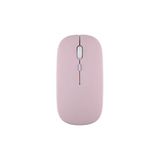 Samsung Galaxy A8 X200 X205 ile Uyumlu Şarj Edilebilir Tablet Kablosuz Bluetooth Mouse Pembe