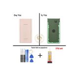Samsung Galaxy A80 Gold Renk Uyumlu Arka Kapak + Tamir Seti + B7000 Yapıştırıcı Arka Cam Batarya Kapağı Pil Kapağı Lazer Kesim Back Cover Galaxy A80 Uyumlu