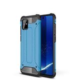 Samsung Galaxy A81 / Note 10 Lite ile uyumlu Çİft Katman Koruyucu Crash Military Tank Kılıf - Mavi