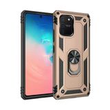 Samsung Galaxy A91 / S10 Lite Kılıf Sofya Yüzüklü Silikon Kapak - Gold-(5796)