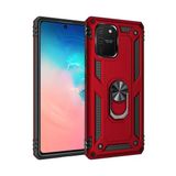 Samsung Galaxy A91 / S10 Lite Kılıf Sofya Yüzüklü Silikon Kapak - Kırmızı-(5796)