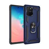 Samsung Galaxy A91 / S10 Lite Kılıf Sofya Yüzüklü Silikon Kapak - Lacivert-(5796)